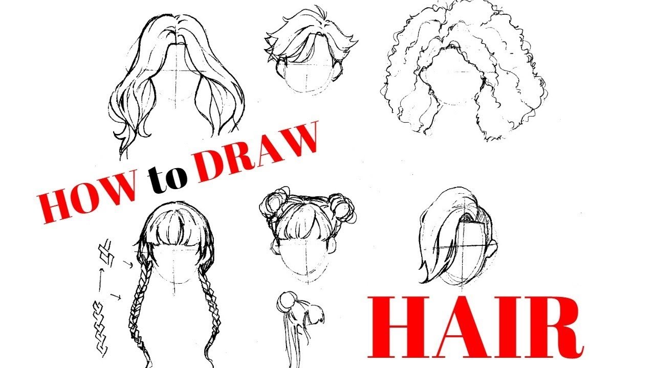 How to draw hair!~ An Updated Tutorial!