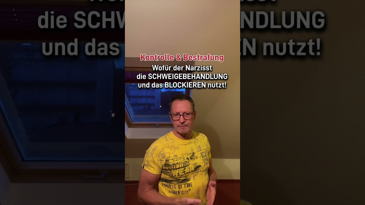 KONTROLLE & BESTRAFUNG. Dafür nutzt der Narzisst SILENT TREATMENT und BLOCKIEREN.