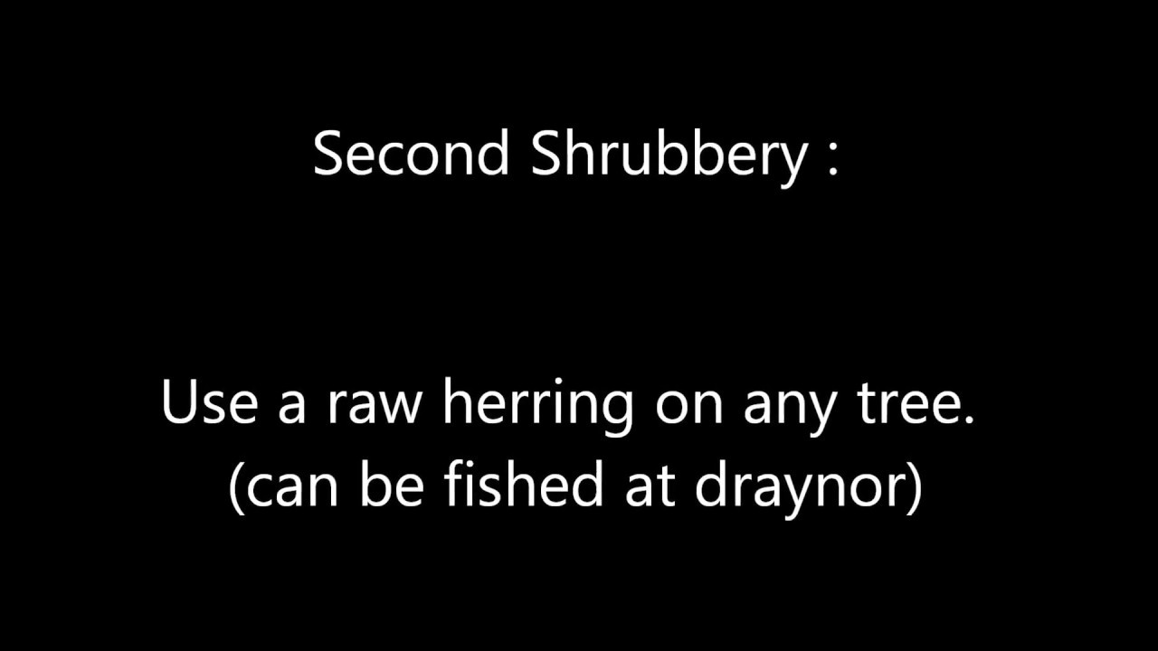 Runescape Second Shrubbery Achievement