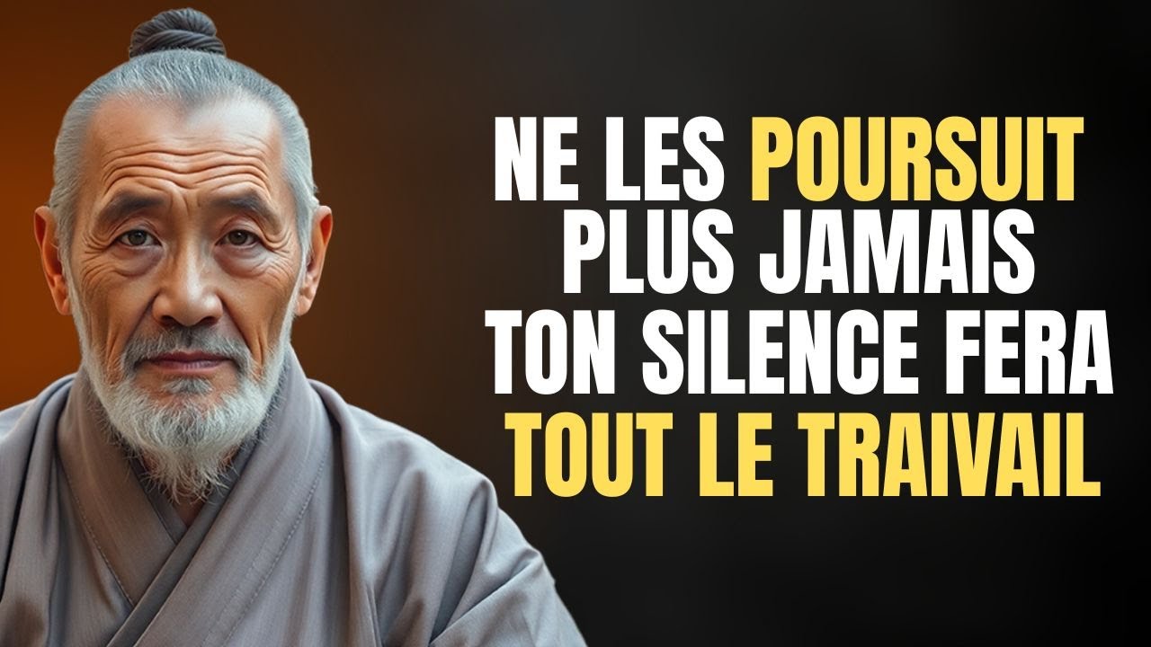 Ne les poursuit plus jamais… ton SILENCE FERA TOUT LE TRAVAIL
