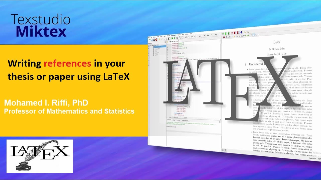 كتابة المراجع في الأبحاث العلمية والرسائل الجامعية باستخدام  لاتك LaTeX (الجزء الثاني)