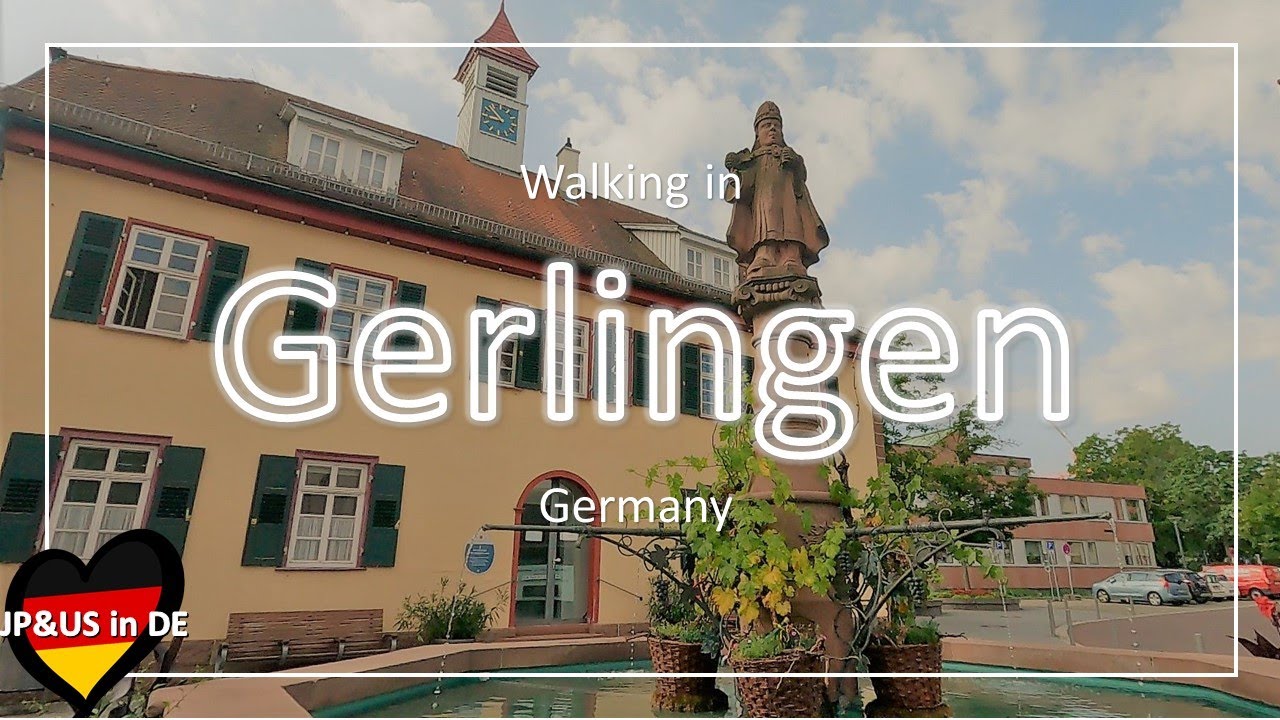 【Gerlingenドイツ】🇩🇪Walking in Gerlingen Germany in Summer / Day Trip from Stuttgart