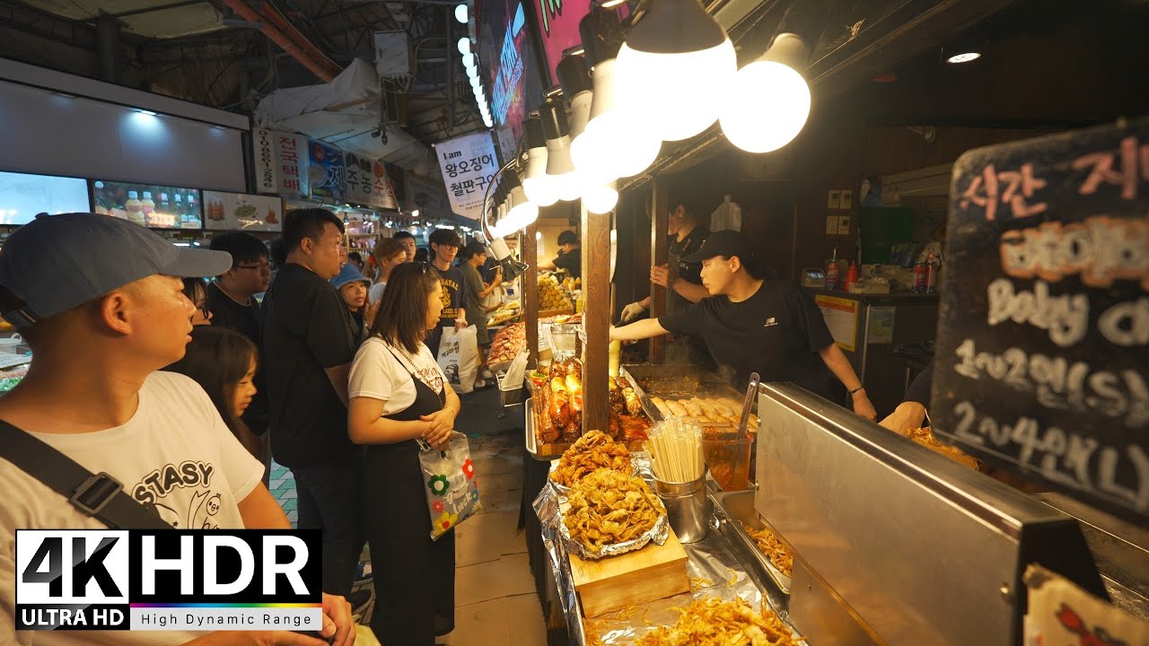Walking tour of Dongmun Traditional Market, the oldest market in JejuIsland |JejuIsland Korea 4K HDR