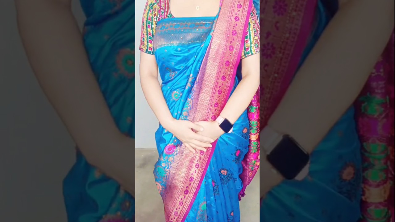 Box Neck pinup #saree #indianhandlooms#trending  #sareewearing #sareedraping #viral #ytshorts