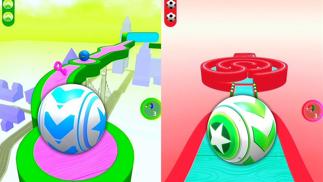 ⭕⚽Sky Rolling Ball 3D Vs Reversed Gameplay Максимальный уровень 326