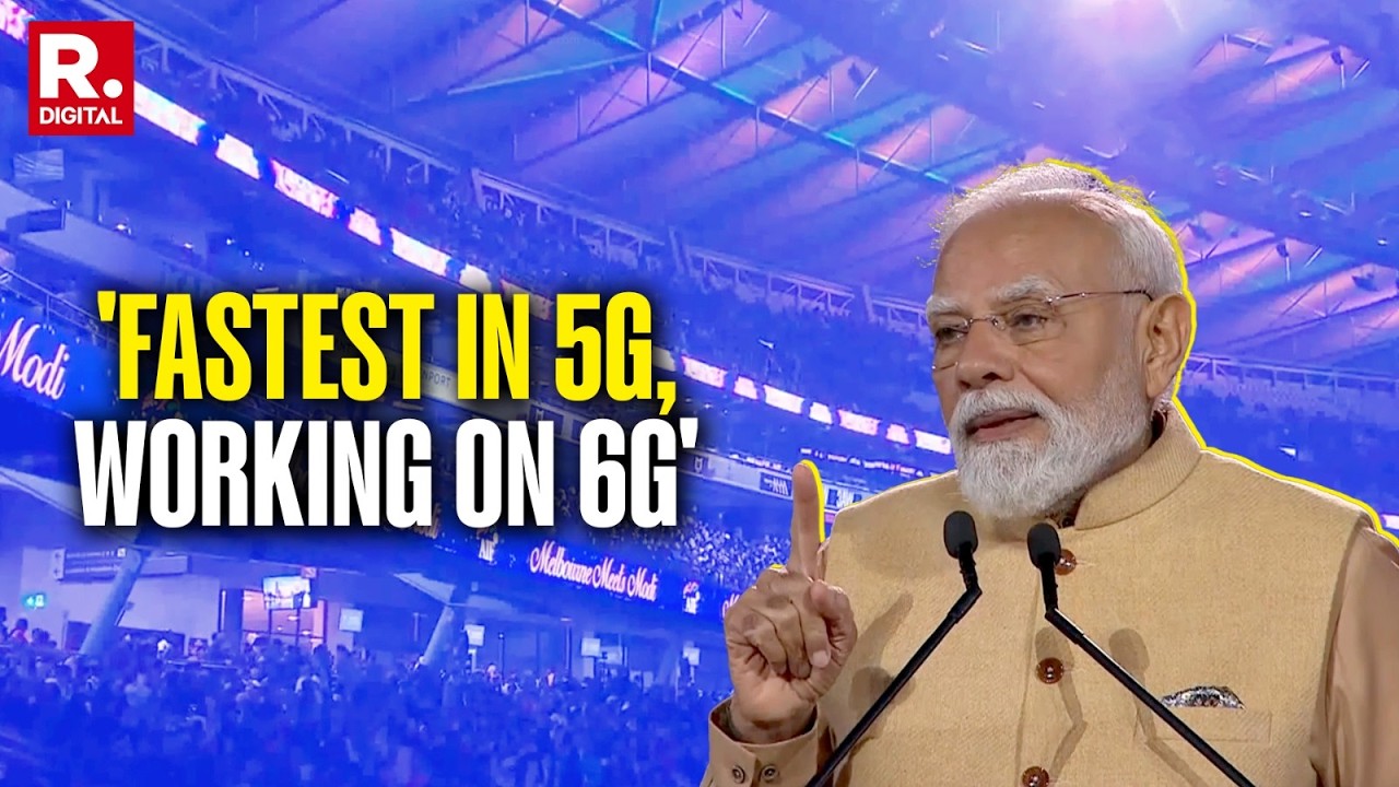 PM Modi Highlights India&rsquo;s 5G Boom, 6G Plans & Infra Growth In Melbourne Address