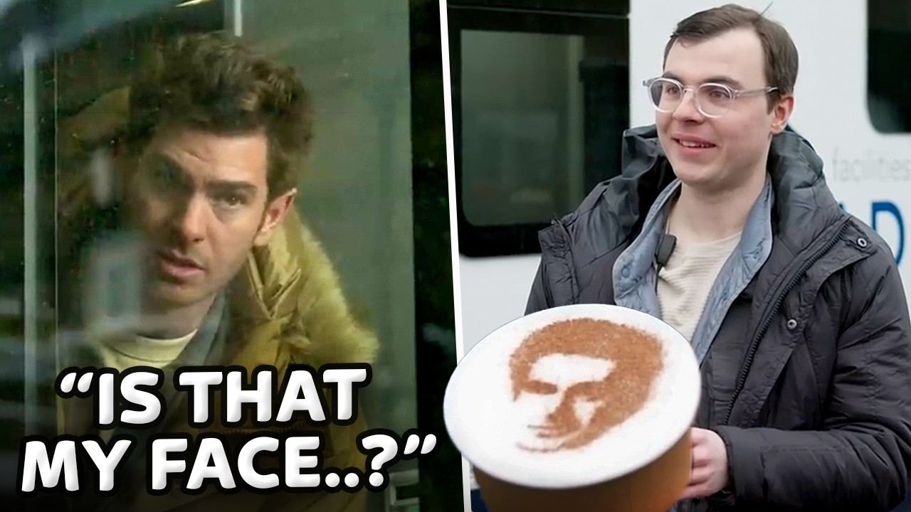 On set with... Andrew Garfield