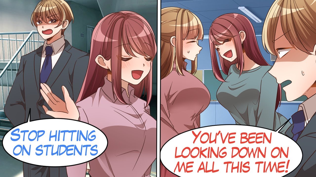 【Comic Dub】Colleague Teacher Targeting Rich Students… After Realizing Me Being Rich She..【Manga Dub】