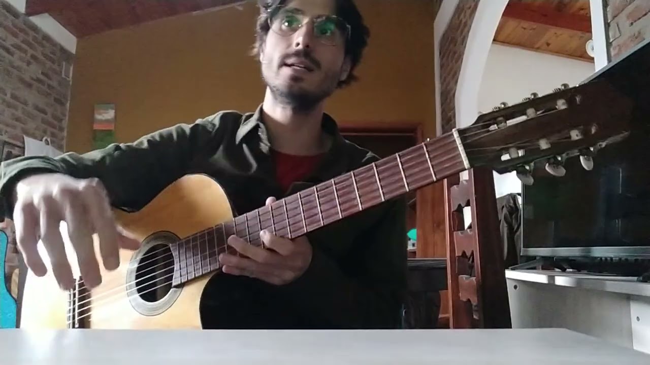 EN CLASE DE GUITARRA - Cementerio club - Demostración y ejercicio (Pescado Rabioso/Artaud/Spinetta)