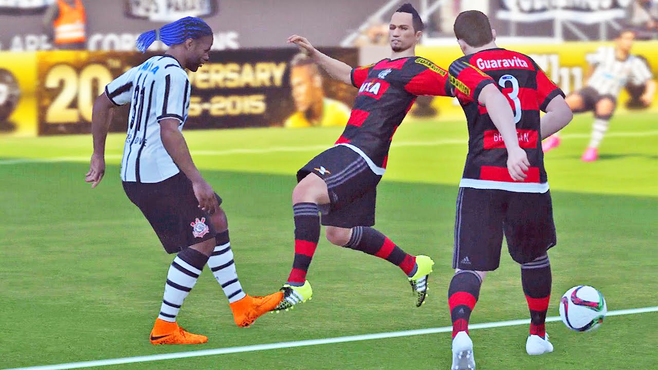 Corinthians Vs Flamengo: Pro Evolution Soccer 2016 (PES 2016) Xbox One Gameplay