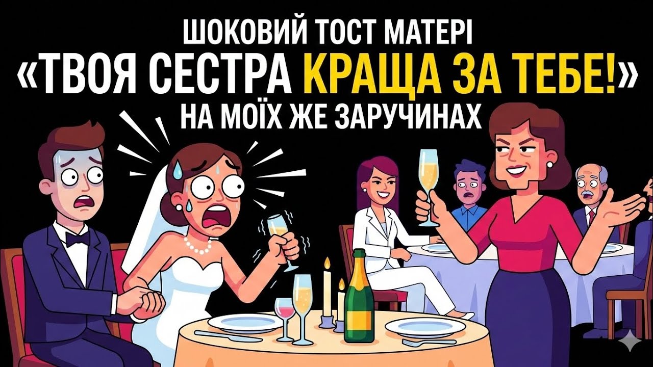 МАТИ запропонувала мого НАРЕЧЕНОГО моїй СЕСТРІ прямо на заручинах! Reddit історії українською на ніч