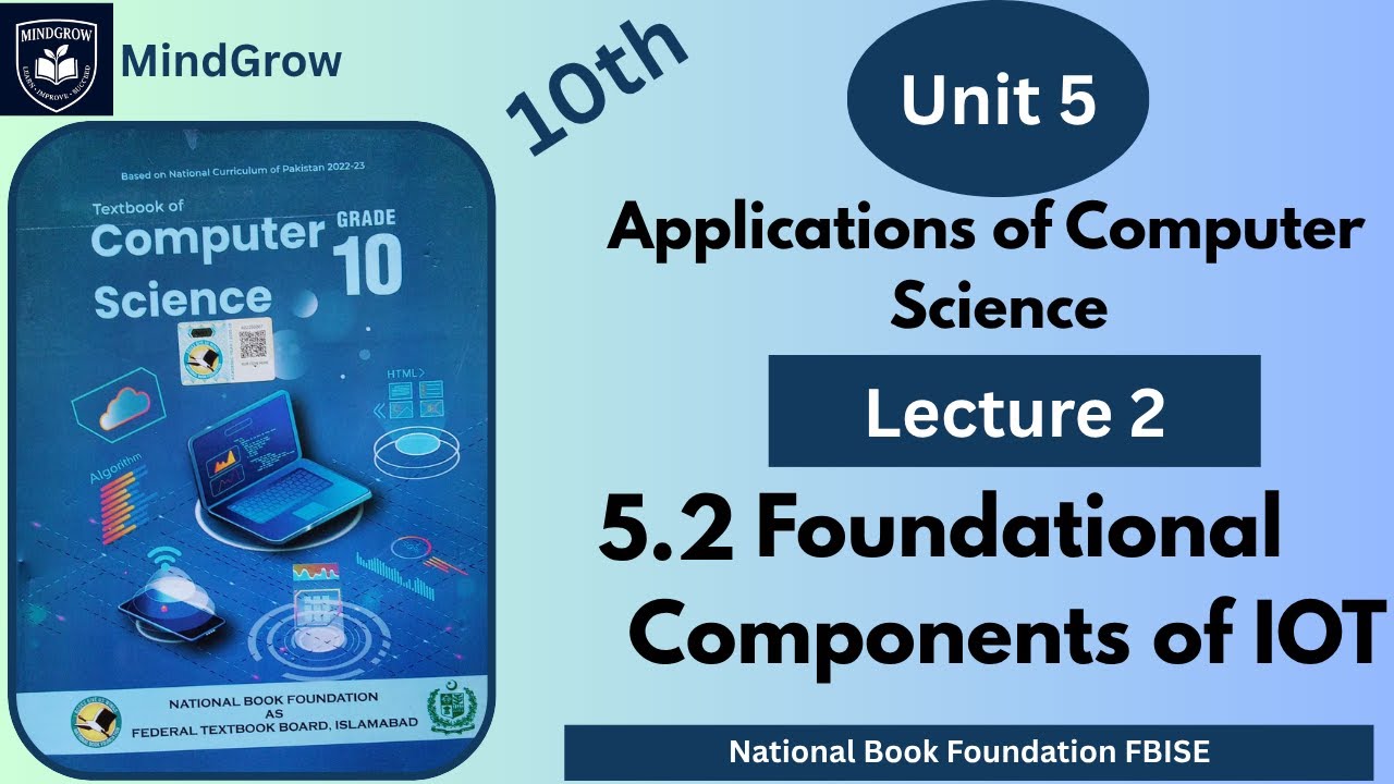 Unit 5: Applications of Computer  | 5.2 Foundational Components of IoT | Class 10 Computer FBISE