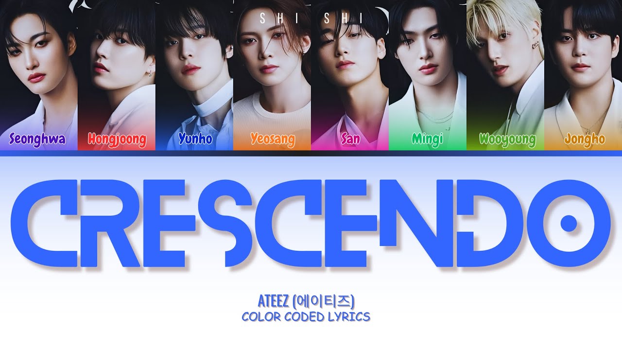 ATEEZ (에이티즈) 'Crescendo' lyrics (Color Coded Lyrics)
