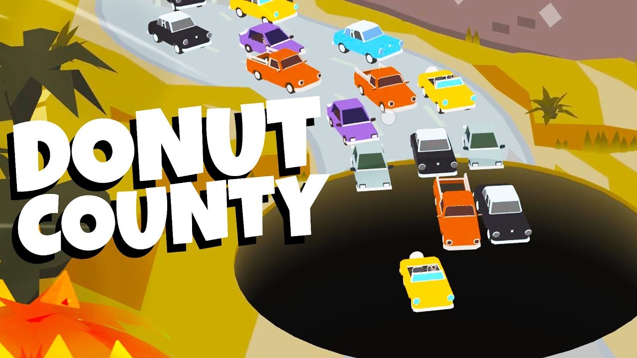 SINKHOLE Destroys TRAFFIC! - Donut County Gameplay