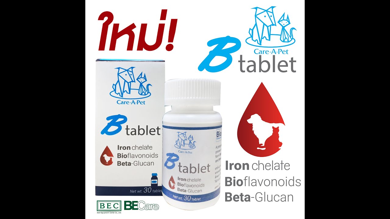 รีวิว : B Tablet ยาบำรุงเลือดสำหรับสัตว์เลี้ยง  By: BEC