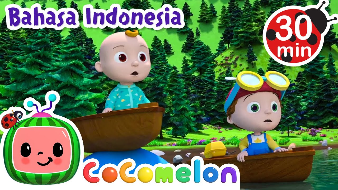 Dayung Perahumu | CoComelon | Kartun dan Lagu Anak | Moonbug Kids Indonesia | Nursery Rhymes