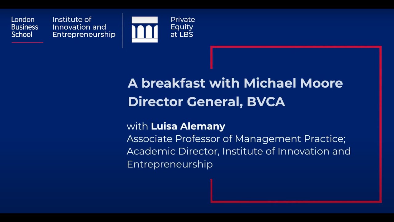 A breakfast with Michael Moore, Director General, BVCA