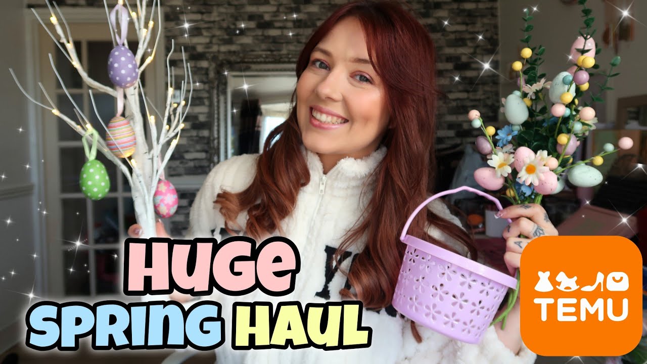 HUGE TEMU HAUL SPRING 2026 | EASTER HOMEWARE, KIDS CRAFTS, CLOTHING & ACCESSORIES TRY-ON HAUL