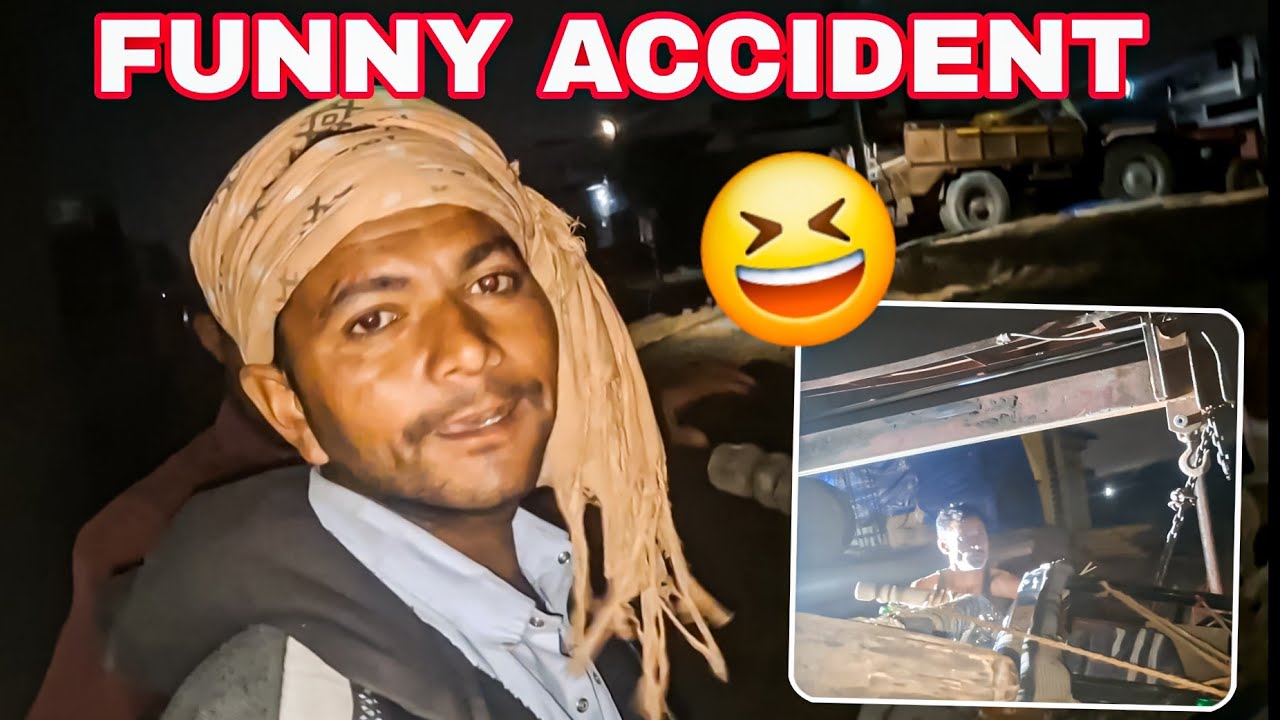 गाड़ी पलट गए रात को 😱 road accident 