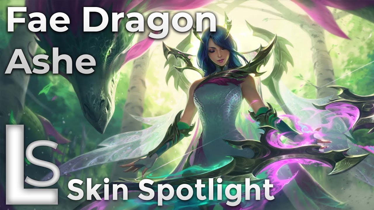Fae Dragon Ashe - Skin Spotlight - Dragonmancers Collection - League of Legends
