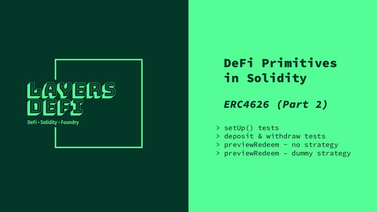 DeFi Primitives in Solidity: ERC4626 (Part2)