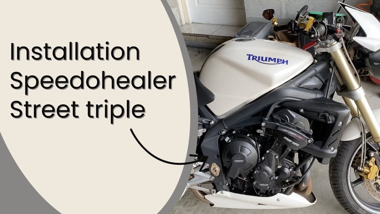 Installation SpeedoHealer sur Street Triple