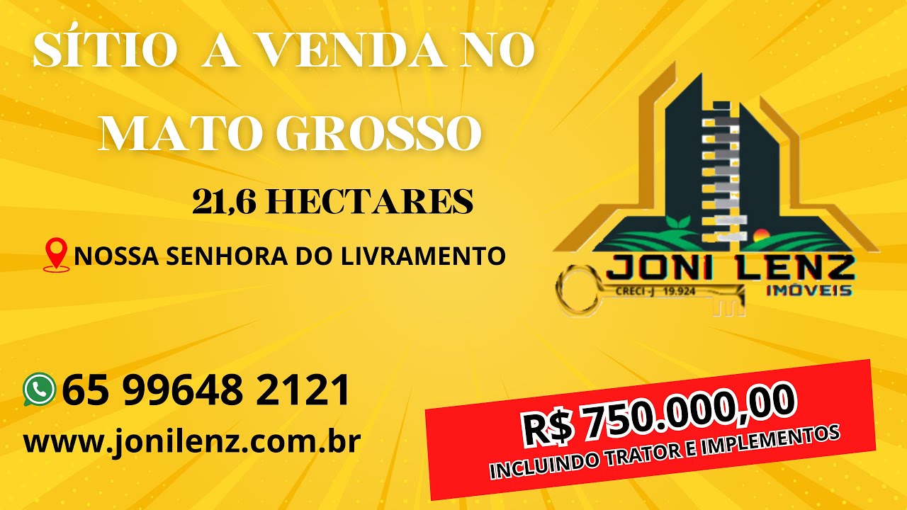 SITIO EM NOSSA SENHORA DO LIVRAMENTO 21,8 HA