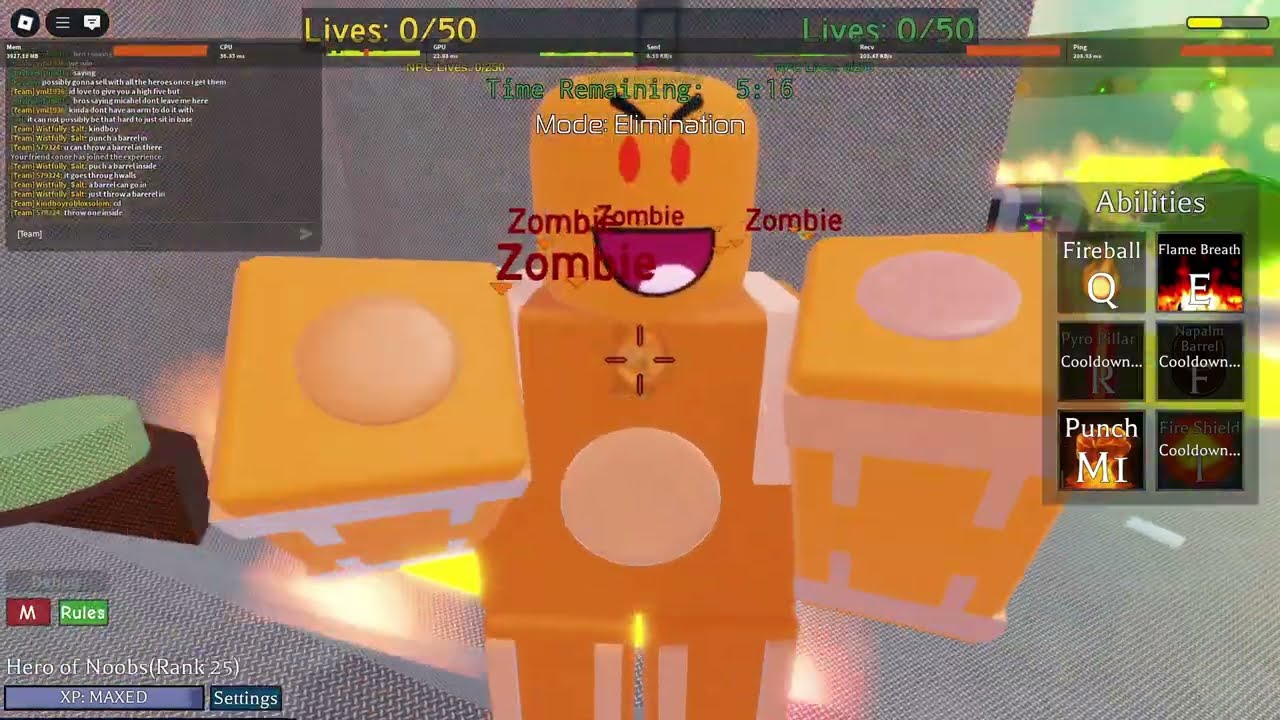 Pyro Addict Gameplay - Noobs Vs Zombies Realish Reborn