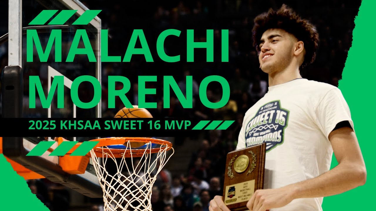 🏀Подписанный игрок сборной Великобритании Малачи Морено 2025 KHSAA Sweet 16 MVP💪