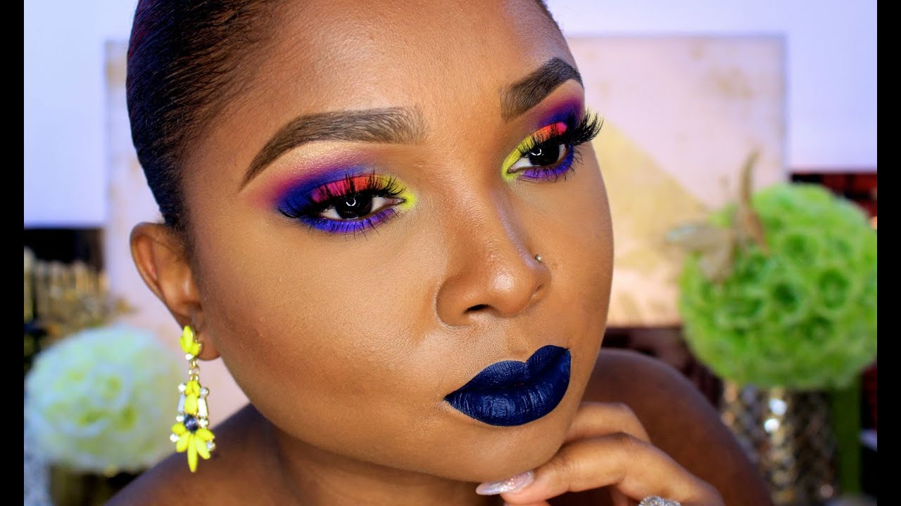 Good Bye Summer RainBow Makeup Collab with TheFancyFaced