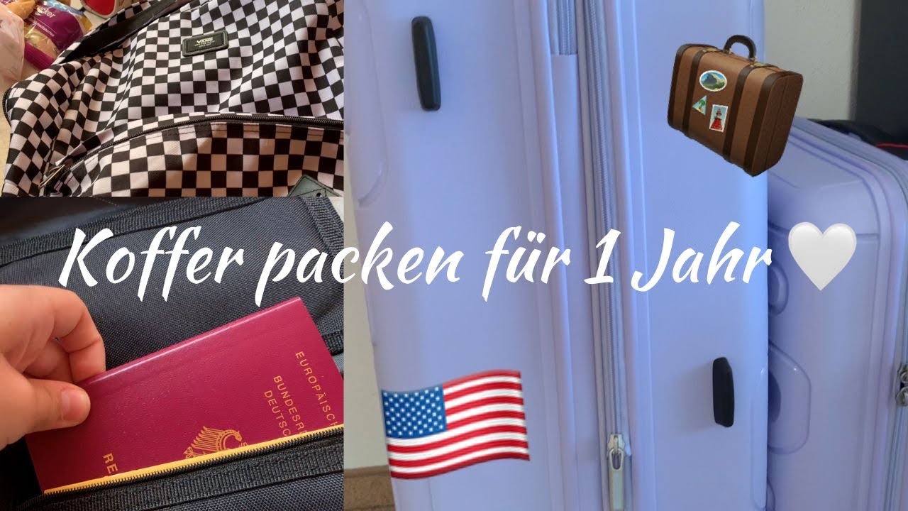 koffer packen für mein auslandsjahr🧳🇺🇸 (auslandsjahr usa) | vici's diary