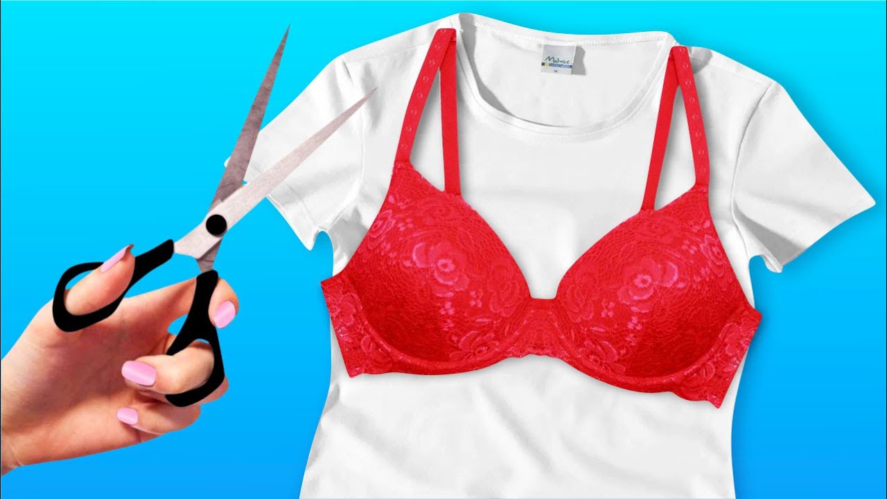TRANSFORMAÇÕES DE BLUSA ANTIGAS QUE VOCÊ PODE FAZER EM CASA,   | RECICLAR ROUPAS APERTADAS DIY
