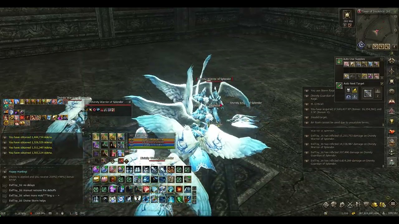 Lineage II Official Naia Server: Sayha's Seer 122 lvl Testing PvE Locations.