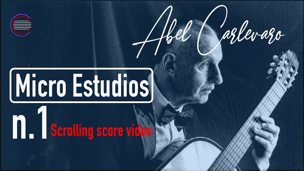 Abel Carlevaro - Microestudios n. 1 - scrolling music video + 2 cameras