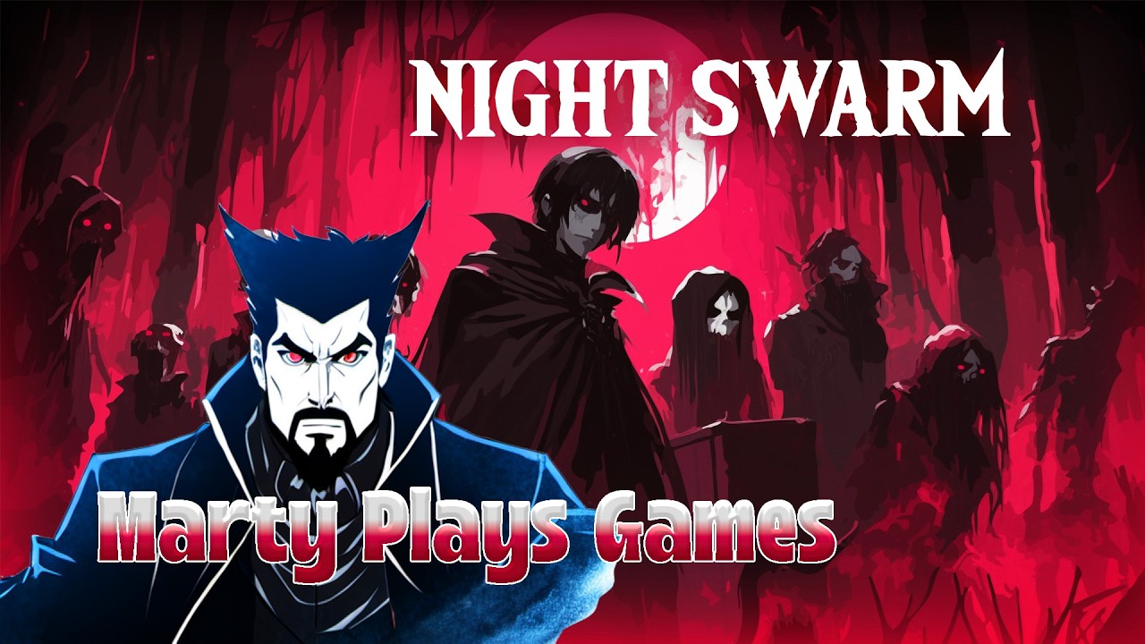 Night Swarm &mdash; геймплей на ПК &mdash; Лорд Вампиров, Bullet-Heaven, стрельба по ордам в стиле Roguelite ...