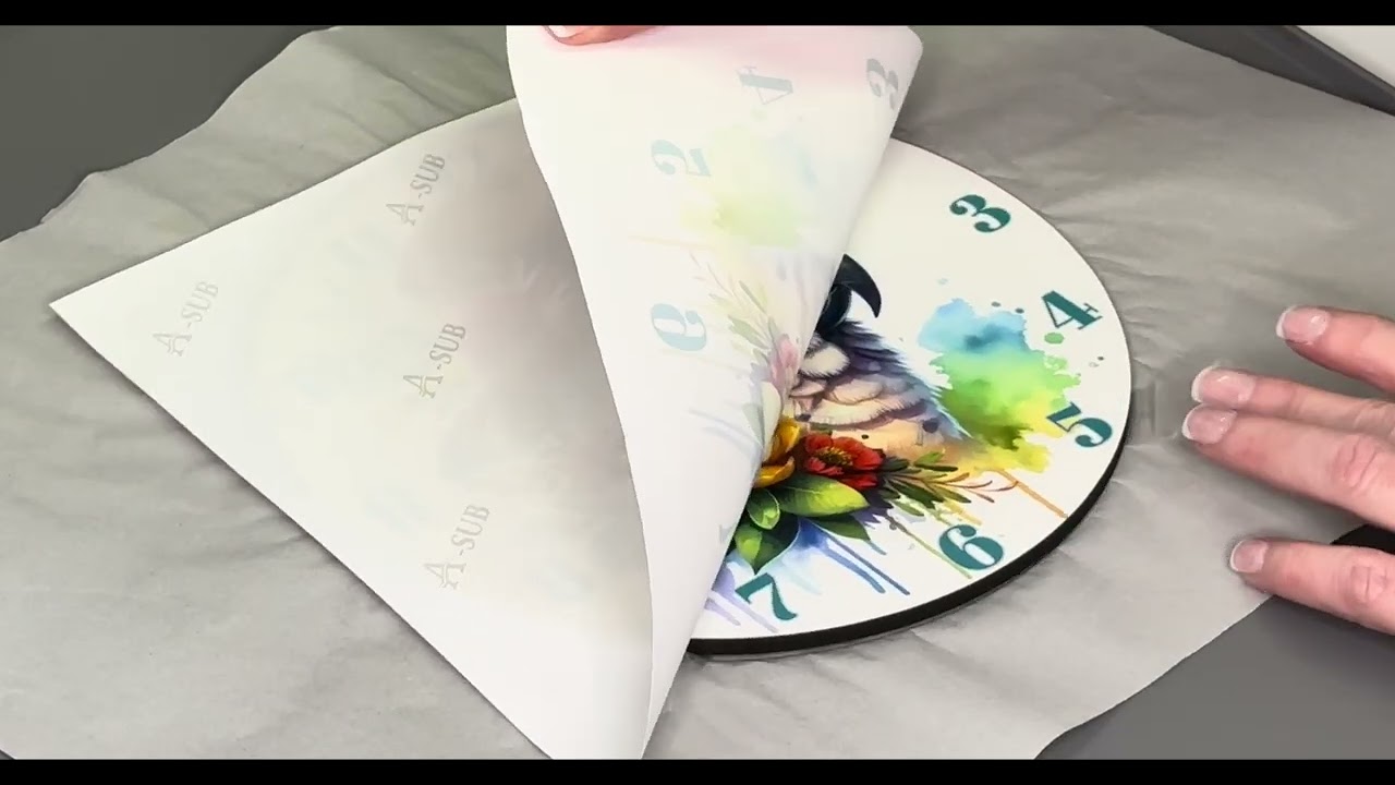 Sublimating a clock - love how this turned out!