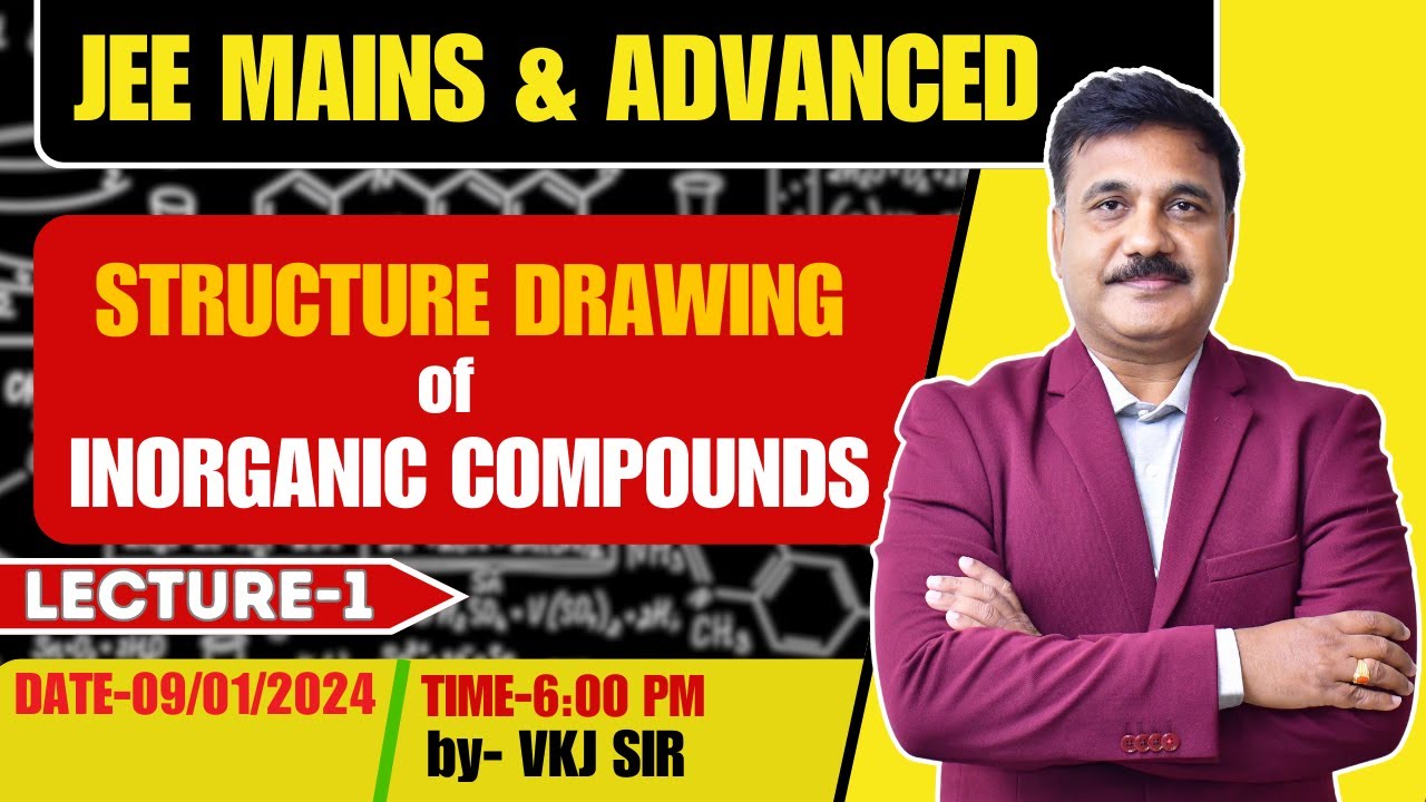 Structure Drawing of Inorganic Compounds | Lecture -1 | Inorganic Chemistry | VK Jaiswal Sir