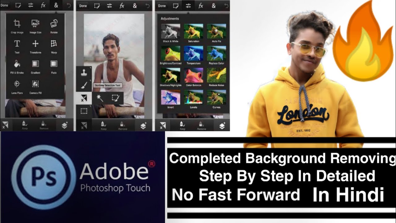 Complete Background Removing Ps Touch Detailed Tutorial Step By Step