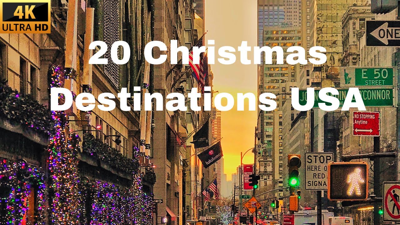 The 20 Most Festive Christmas Towns & Cities in the US in 2025 [4K]