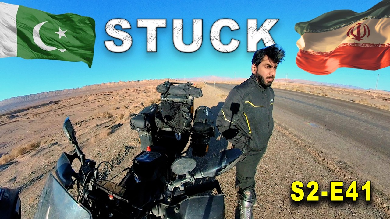 Ran Out of Fuel in Lut Desert, The Hottest Place on Earth 🇮🇷 | Pakistan to Iran on Motorcycle Ep 41