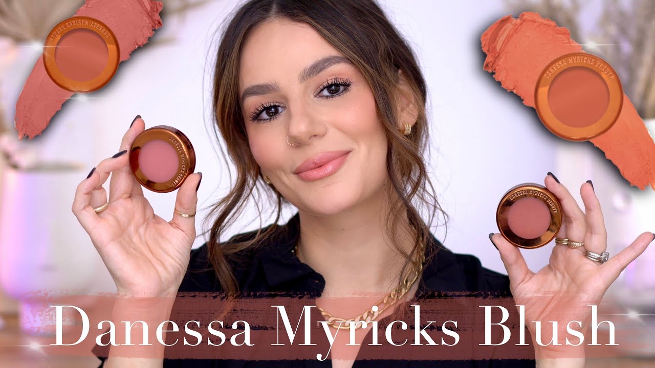 DANESSA MYRICKS: BLURRING BALM POWDER BLUSH : Matte Color for Cheek & Lip || Application + Review