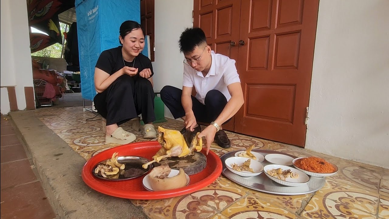 Đại tiệc ăn Tết lại nhà Bố Vợ toàn món ngon khó cưỡng. Hoàng Hiền