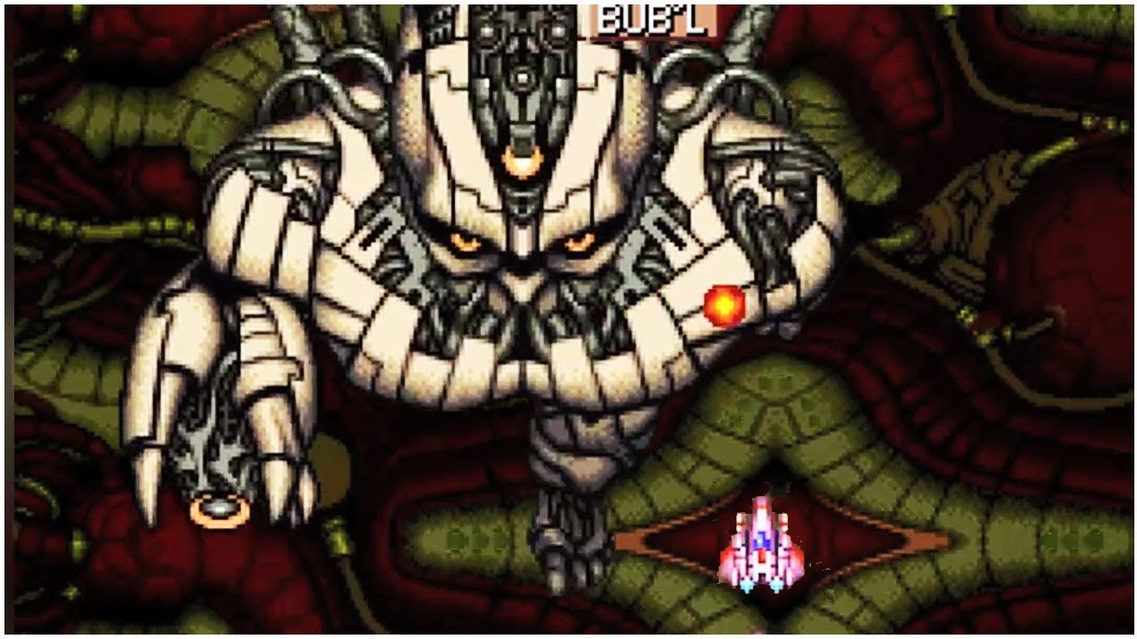 Alpha Mission II - All Bosses (Arcade,Neo Geo)