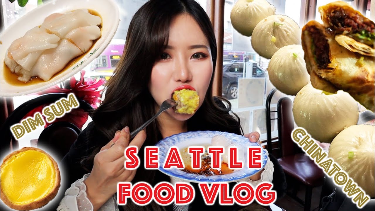 SEATTLE FOOD VLOG - PT 1 (CHRISTMAS EVE+DAY) Eating Dim Sum & Chinese Food in Downtown & China Town