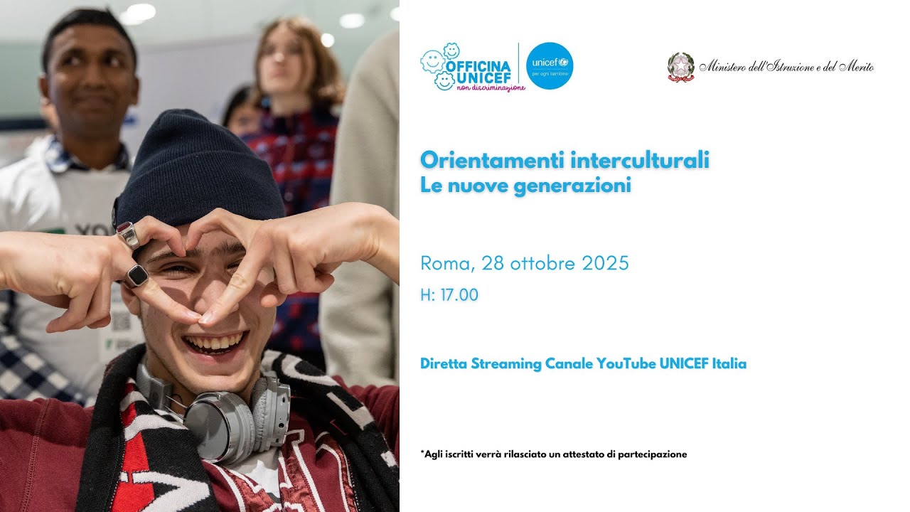 Officina UNICEF Intercultura: le nuove generazioni