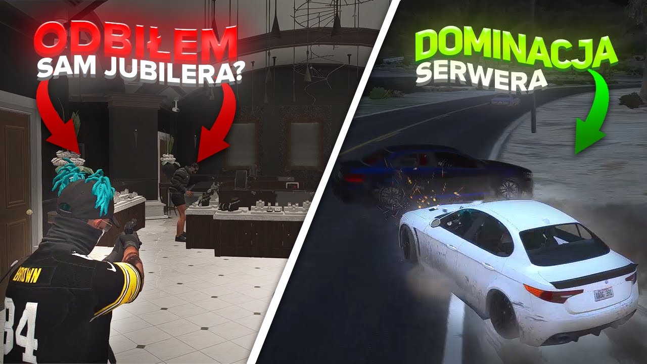 DOMINACJA SERWERA!? ODBIŁEM SAM NAPAD NA JUBILERA! - GTA RP #15
