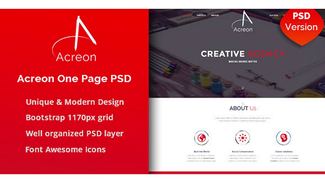 Acreon PSD Template | Themeforest Website Templates and Themes