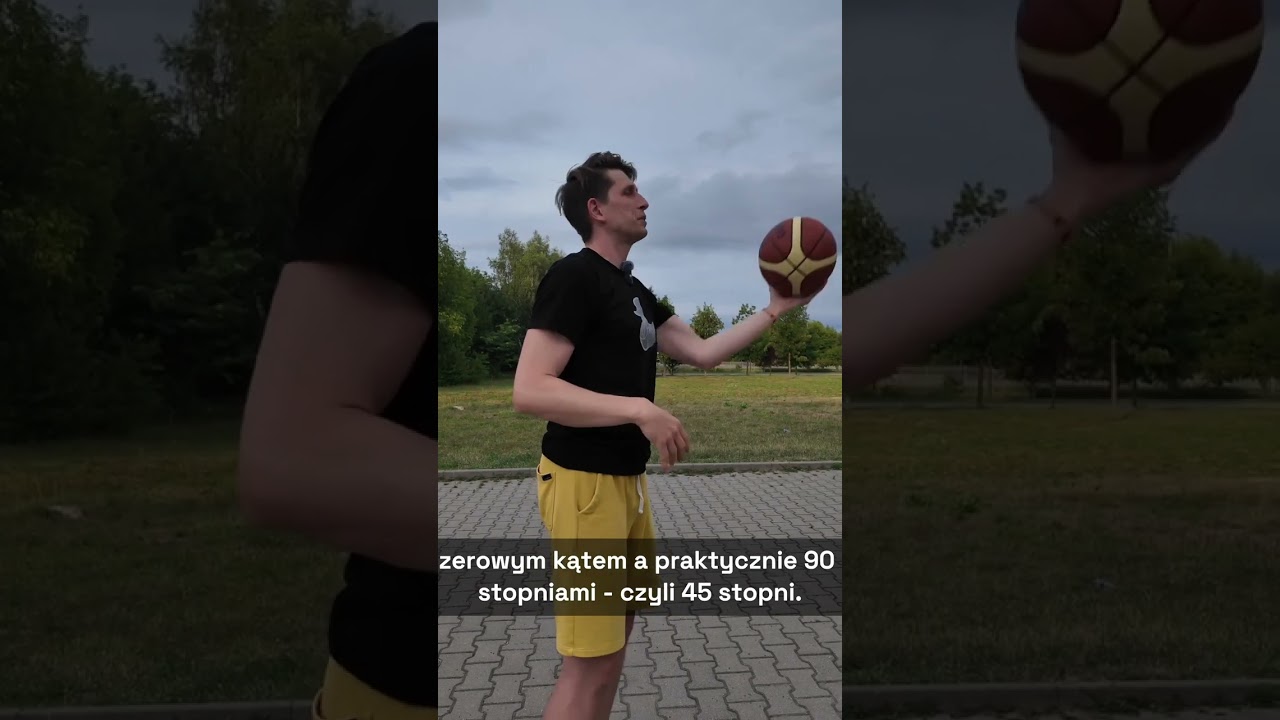 Pod jakim kątem rzucać do kosza? #sport #short