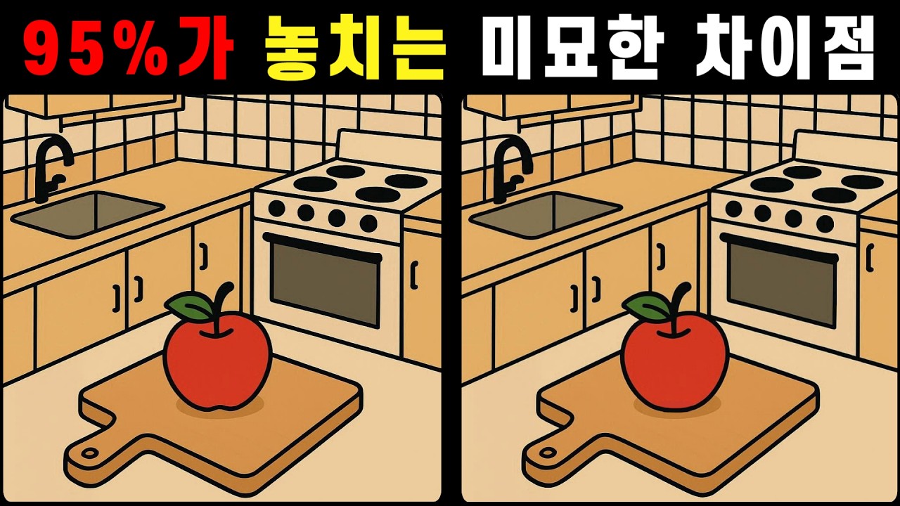 95%가 놓치는 미묘한 차이점! 프로만 찾는 다른 그림 [다른그림찾기]