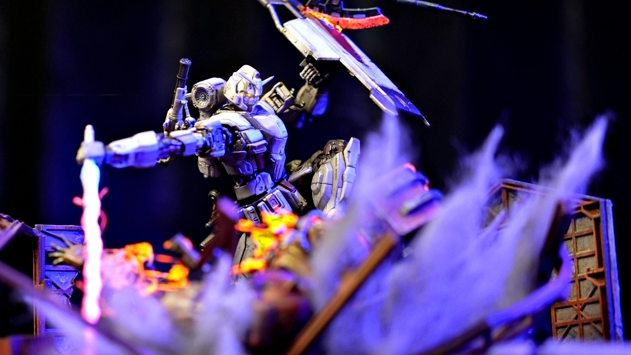 歴代最恐ガンダムに見つかったザクの末路をジオラマで作り上げる！【ガンプラジオラマ製作】【Netflix】【機動戦士ガンダム 復讐のレクイエム ガンダムEX 】
